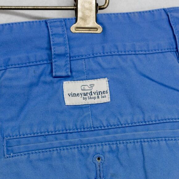 Men's Chino Shorts Size 40 VINEYARD VINES 9" Breaker Short Blue 100% Cotton - Picture 3 of 5